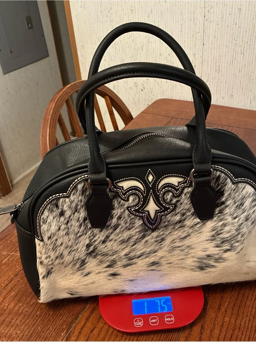 Trinity Ranch Cowhide Carry-All Cowhide Concealed Carry Satchel Tote /Crossbody
